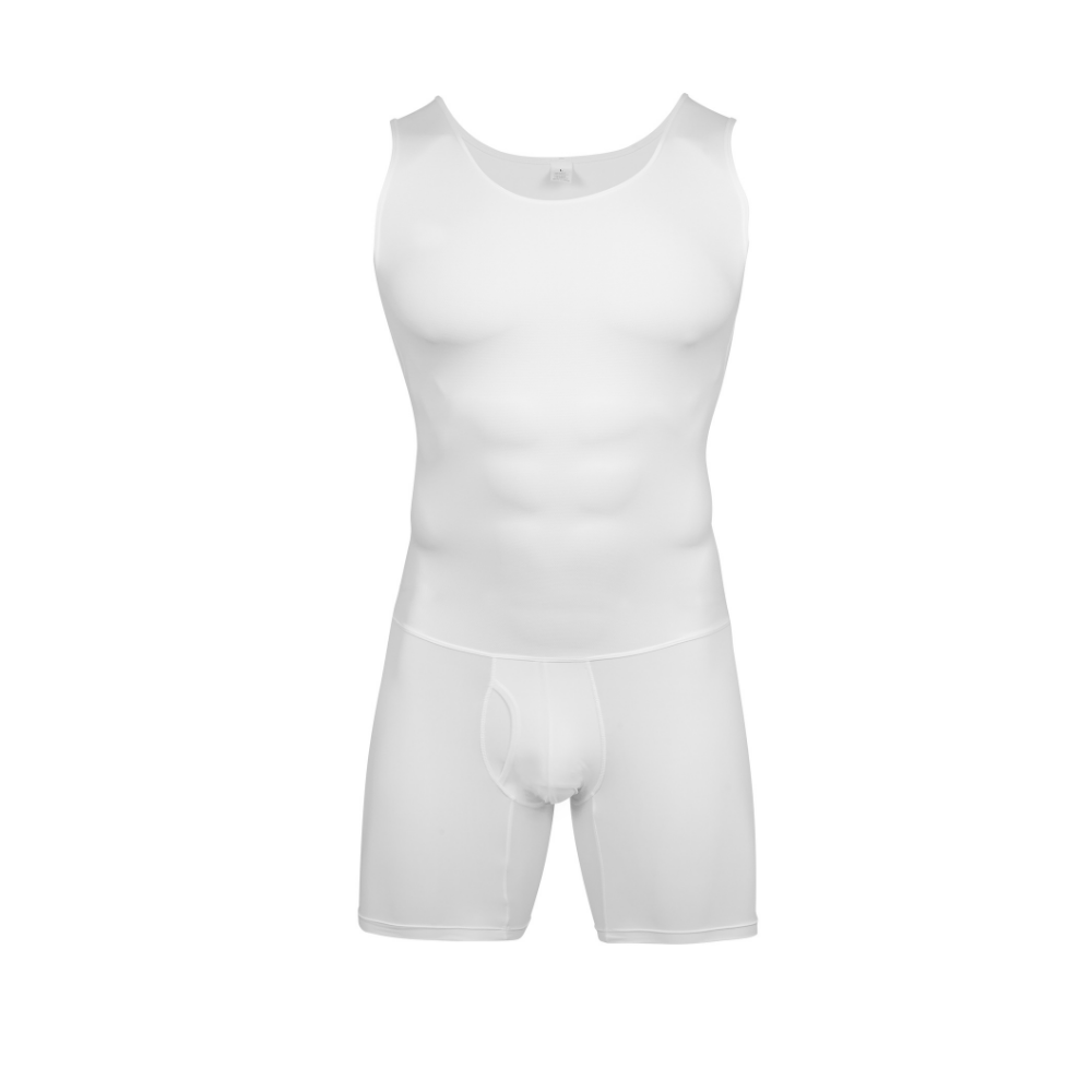 Shapewear Bodysuit Firm - Chemise amincissante pour hommes, contrôle du