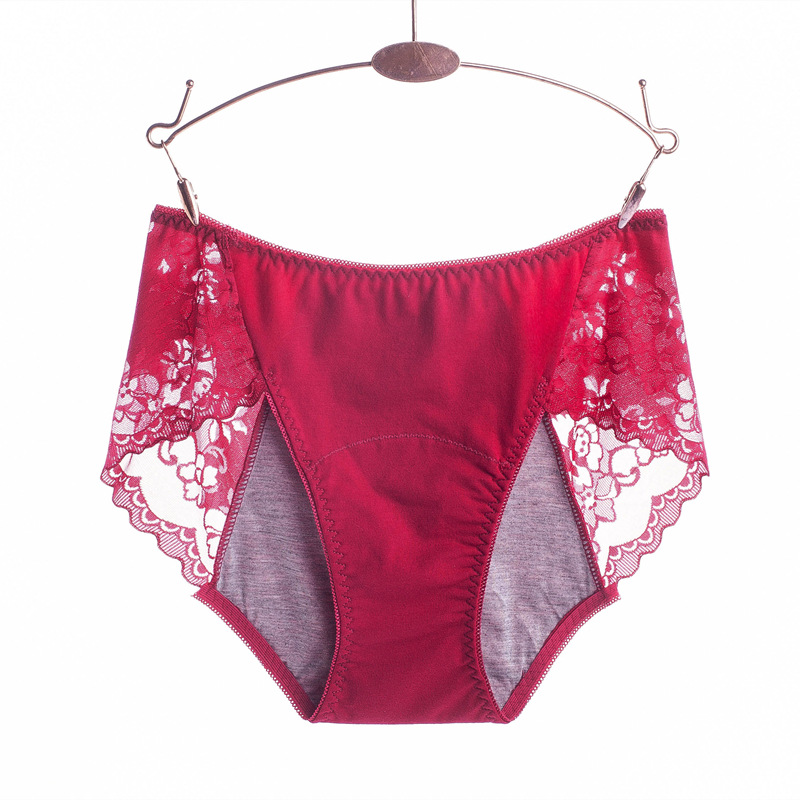 Period Panty Absorbent - Grande taille 3XL dentelle Sexy absorbe