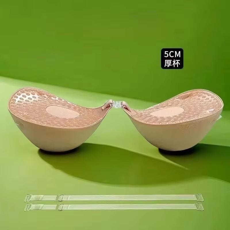 Silicone Bra Adhesive - Soutien-gorge adhésif respirant de 5cm d'épaisseur,